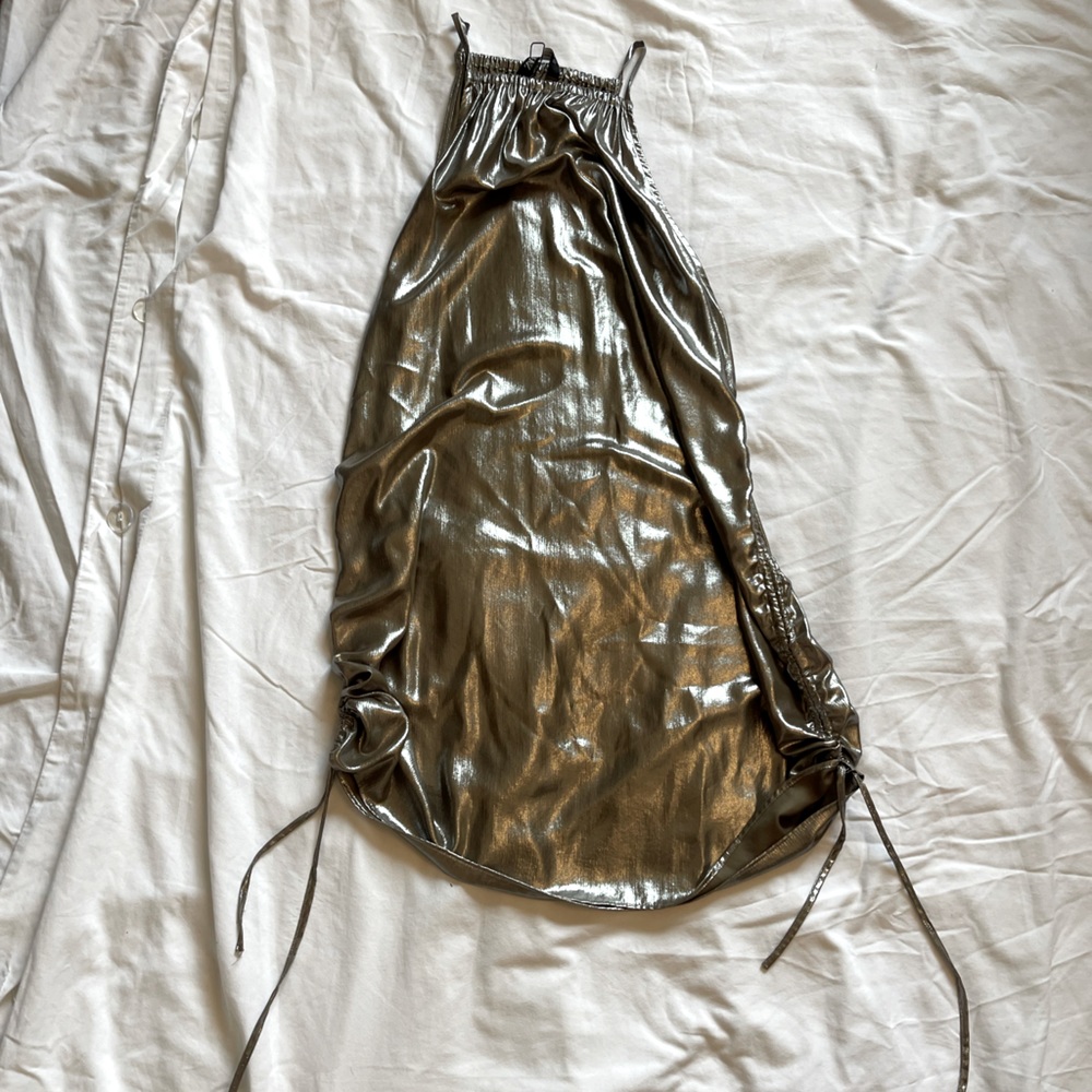 Zara Dress Adjustable Scrunch Sides Small